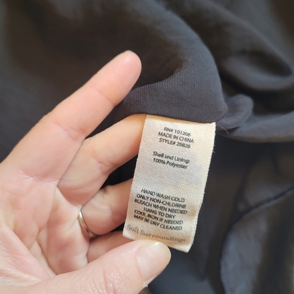 Soft Surroundings Women's Black Sleek Maxi Dress Size Medium - Picture 6 of 7